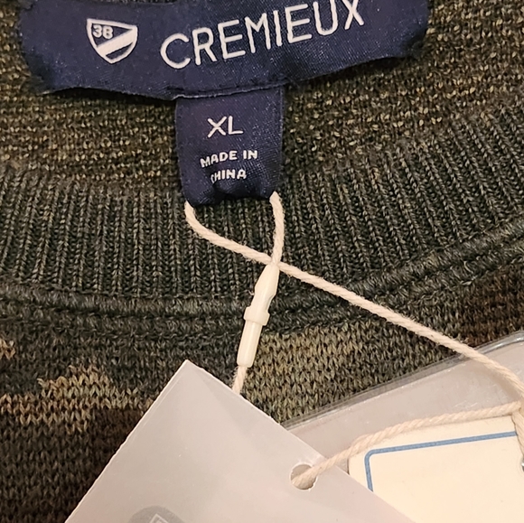 $150 Daniel Cremieux Men's Italian Merino Wool Camouflage Sweater. MEDIUM ONLY - Picture 7 of 12